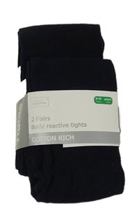 Nové - 2x černé punčocháče Primark