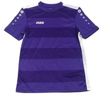Fialové pruhované sportovní tričko JAKO