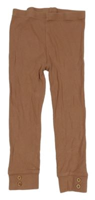 Starorůžové žebrované legíny Tu