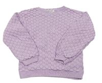 Lila vzorovaný svetr H&M