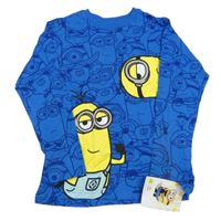 Nové - Modré triko s Mimoni Dunnes