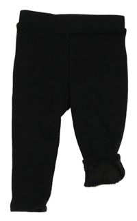 Černé zateplené legíny Primark