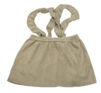 Hnědá pletená sukně s kšandami H&M