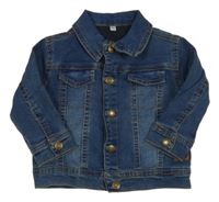 Tmavomodrá riflová bunda 