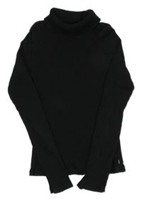 Černý žebrovaný rolák WE