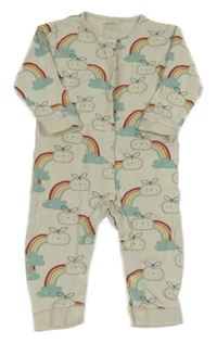 Béžový overal s duhami a jablky Next