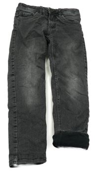 Tmavošedé podšité skinny rifle POCOPIANO