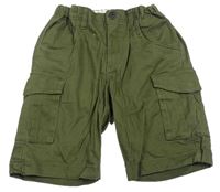 Khaki plátěné kraťasy s kapsami Jack&Jones 