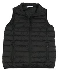 Černá šusťáková prošívaná zateplená vesta Everyday