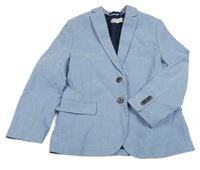 Světlemodré plátěné sako H&M