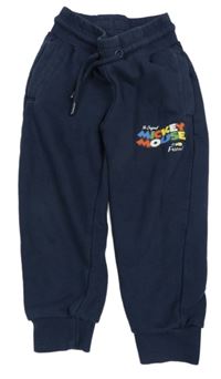 Tmavomodré tepláky s Mickeym Disney