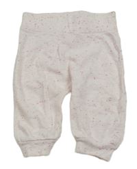 Světlerůžové melírované tepláky 