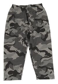 Šedo-tmavošedé army tepláky 