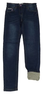 Tmavomodré podšité rifle Pocopiano