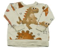 Smetanová mikina s dinosaury Next 