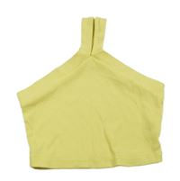 Bílý žebrovaný crop top Shein