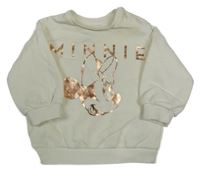 Smetanová oversize mikina s Minnií Disney