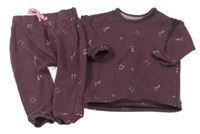 2Set - Lilková mikina s kytičkami + tepláky George