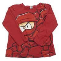 Tmavočervené triko s NINJAGO dopodopo