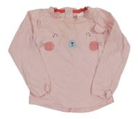 Světlerůžové triko s čumáčkem C&A