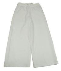 Bílé vzorované široké kalhoty F&F