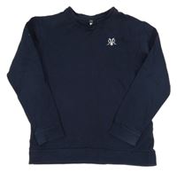 Tmavomodrá mikina s logem RIVER ISLAND