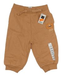 Nové - světlehnědé teplé tepláky se lvíčkem St. Bernard