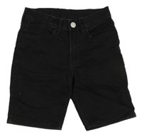 Černé riflové kraťasy H&M