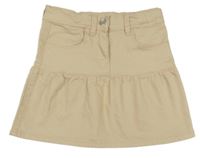 Béžová tepláková riflová sukně dopodopo