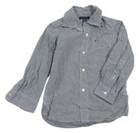Tmavomodro-bílá kostkovaná košile TOMMY HILFIGER