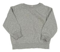 Šedá melírovaná mikina H&M