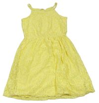 Žluté krajkované šaty H&M