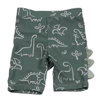 Khaki UV kraťasy s dinosaury George