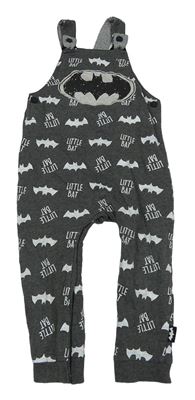 Tmavošedé laclové tepláky s netopýry - Batman George