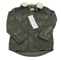 Nové - Khai manšestrová košilová bunda s kostrami dinosaurů F