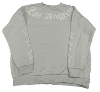 Světlešedá mikina s nápisem Primark