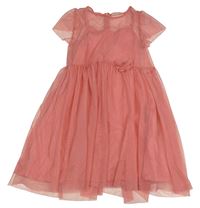 Růžové tylové šaty Pepperts