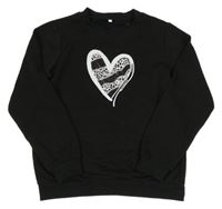 Černá mikina se srdcem