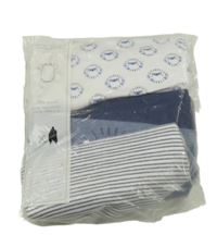 Nové - 5x body - bílé s lvy + bílé s lvem + tmavomodré + modré melírované s lvem + bílo-tmavomodré poruhované F&F