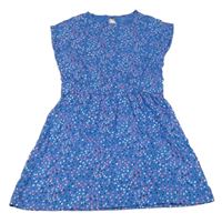 Modré puntíkaté bavlněné šaty Manor