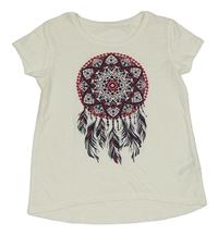 Bílé tričko s lapačem snů C&A