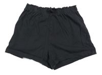 Antracitové bavlněné kraťasy H&M