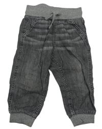 Šedé lehké cuff rifle s úpletovým pasem H&M