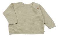 Béžový vzorovaný lehký svetr 