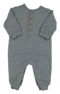 Tmavomodrý proužkový overal George