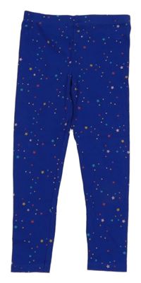 Modré vzorované legíny tcm