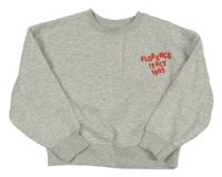 Šedá melírovaná mikina se srdcem Matalan