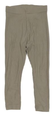 Šedé žebrované legíny George