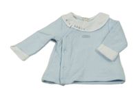 Modrá lehká zavinovací lehká mikina 