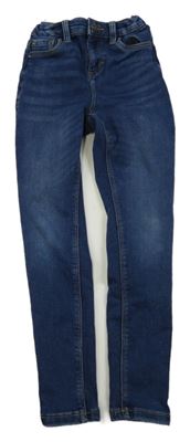 Tmavomodré skinny rifle C&A